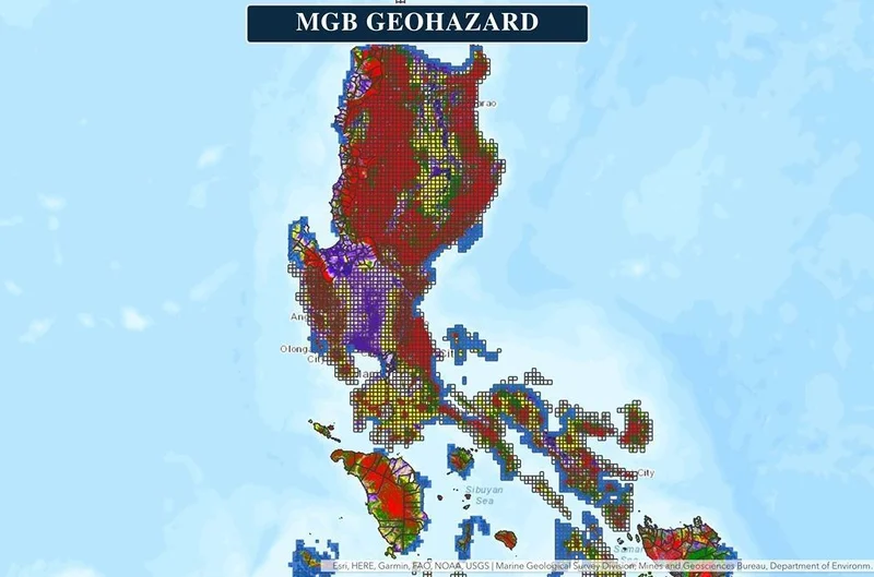 DENR warns 9,085 barangays of landslide, flood risks