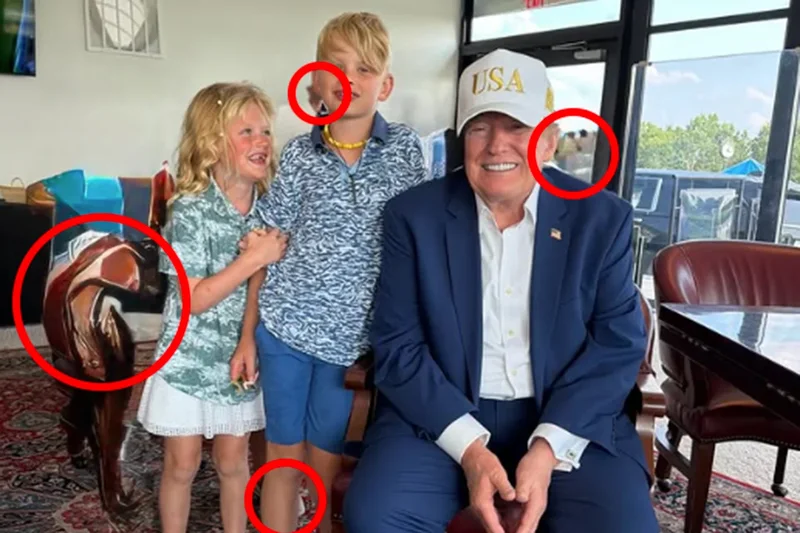 Eric Trump roasted for editing fails in photo of grandkids with Trump
