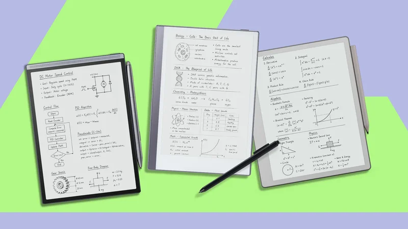 E Ink notebooks for STEM majors: where they actually work (and where a binder still wins)
