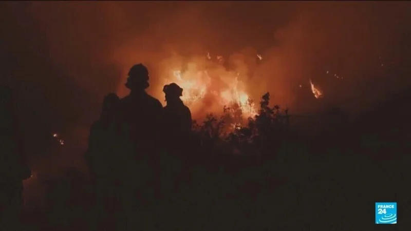 Wildfires spread across Europe as thousands evacuated