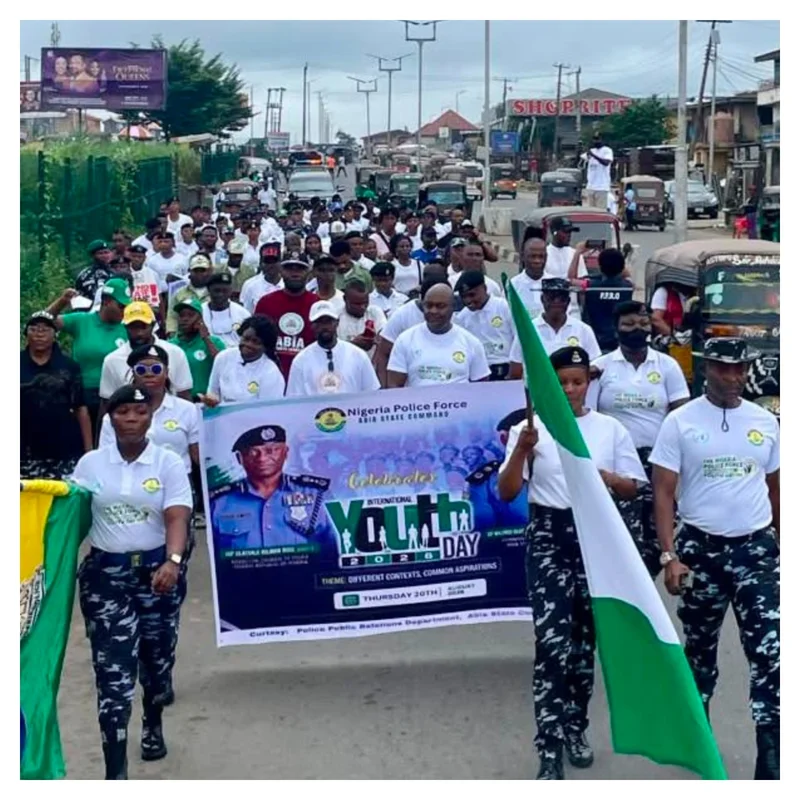 Police lead youths on peace march in Umuahia, warn against thuggery