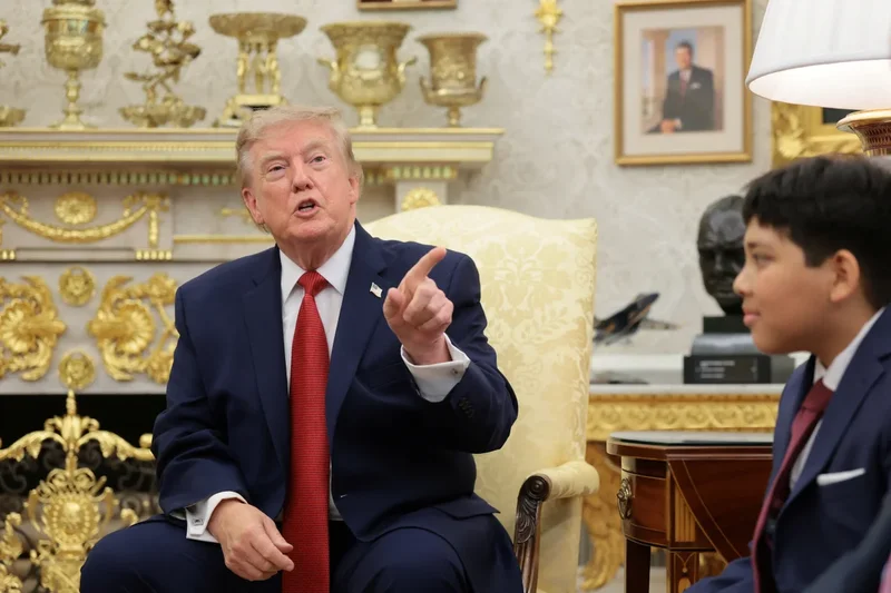 Trump puts 10-year-old on the spot as he berates female CNN reporter: ‘Very disrespectful in front of this young man’