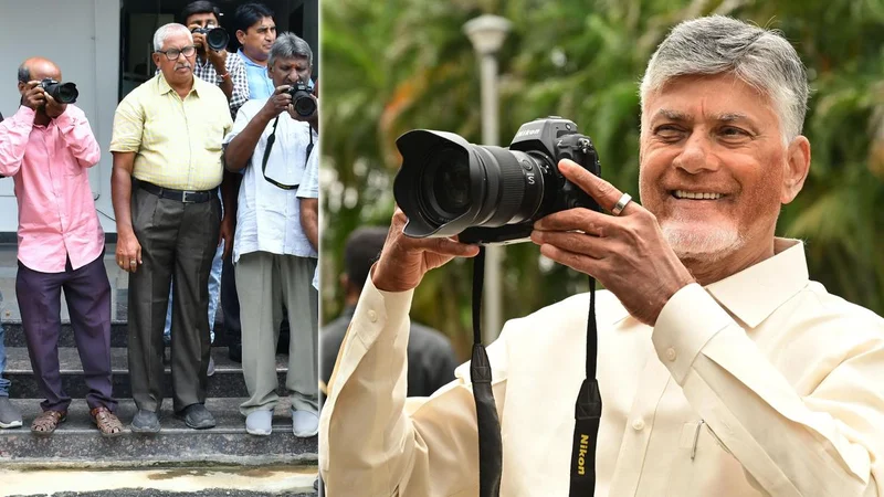 When Chief Minister Chandrababu Naidu turned a shutterbug!