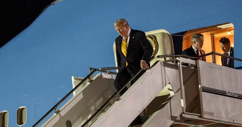 Trump's covert swap from Air Force One happened a day after Iran's deadly threat