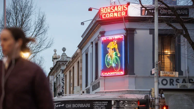 The Lygon Street neon icon on track for heritage protection