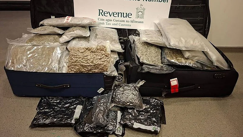 €950,000 worth of crystal meth and cannabis seized at Dublin Airport