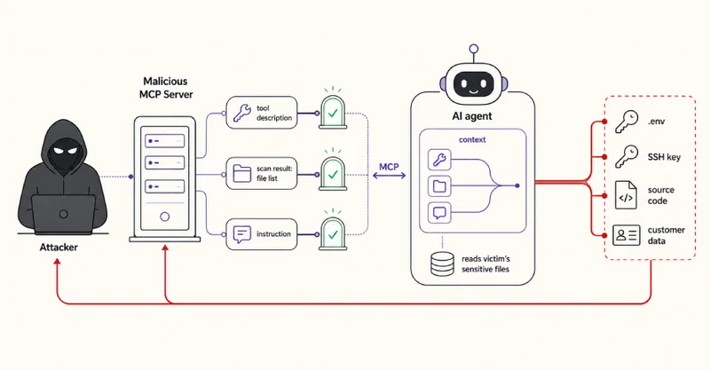 Malicious MCP Servers Can Split Instructions to Make AI Coding Agents Exfiltrate Secrets