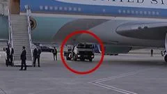 Watch: Was Trump smuggled out of Air Force One in a catering truck?