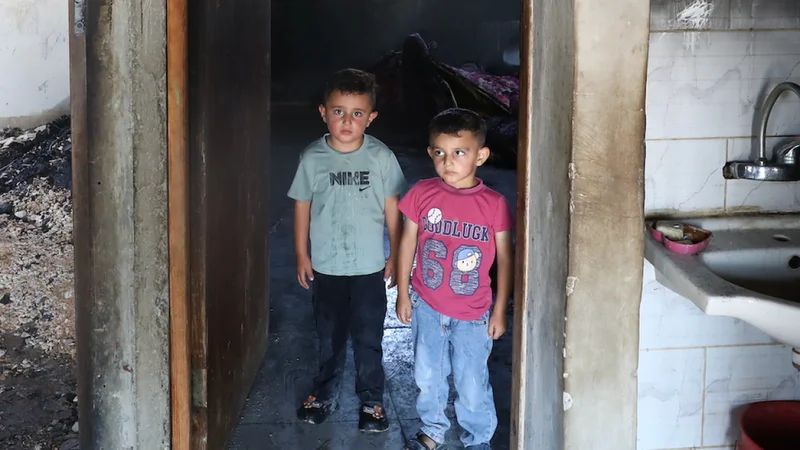 Israeli settlers set fire to Palestinian home while family asleep