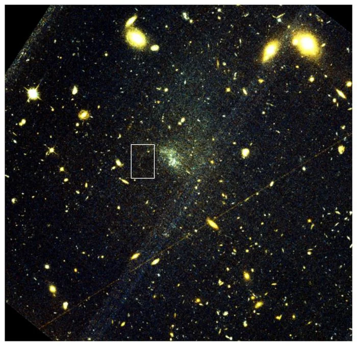 A Rare Extragalactic Stellar Stream Reveals Hidden Dark Matter