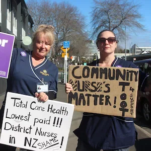 Total Care Health nurses strike in North Island over pay offer