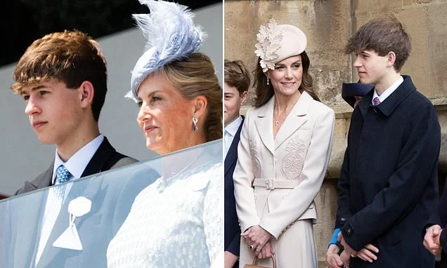'Britain's most eligible bachelor' Earl of Wessex, 18, is 'working as a farmhand on the King's Sandringham estate' as he awaits his A-level results