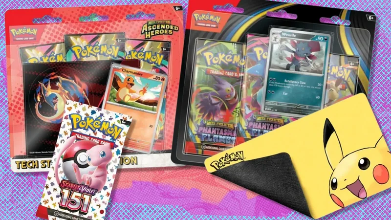 All the best Pokémon TCG deals in Best Buys 60th Anniversary Sale: Booster packs, sealed collections, and a Pikachu playmat