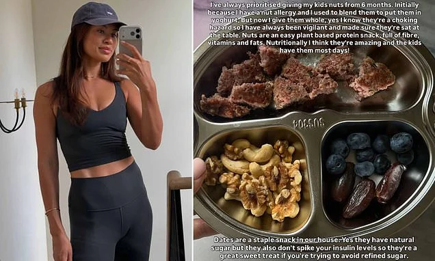 Montana Brown reveals 'controversial' decision to give her children whole nuts from the age of eight months in her latest 'rage-baiting' post as she defies NHS guidance