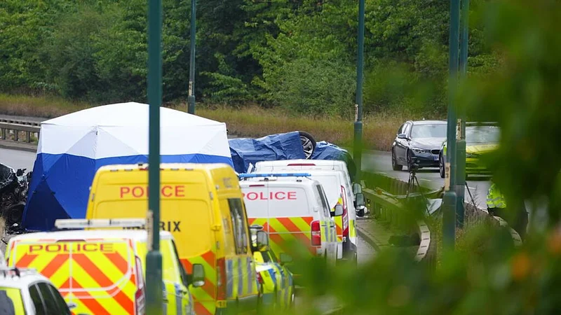 Seven dead after car driven wrong way on English motorway involved in crash