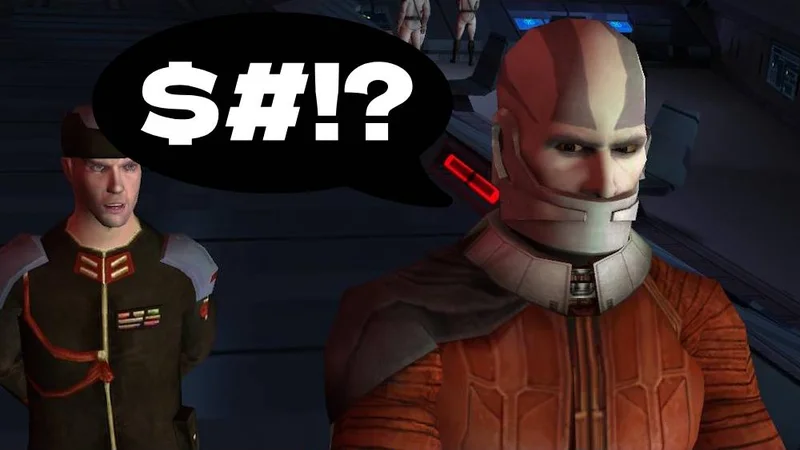 Star Wars: Knights Of The Old Republic Nearly Contained A Swear Word That Would Curl Your Toes