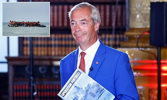Farage claims Reform would stop small boats crisis 'in a fortnight' as he unveils 'Operation Fortress' plan to use the Royal Navy to return Channel migrants to France