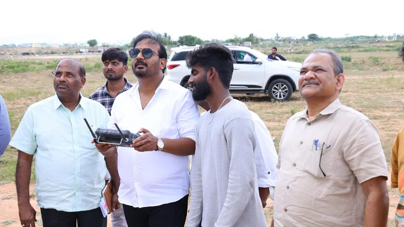 TUDA launches drone survey for Settipalle Model Township project