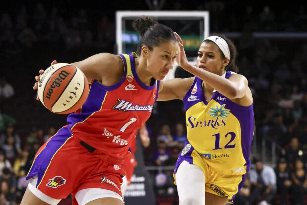 WNBA: Noemie Brochant scores season-high as Mercury beat Sparks