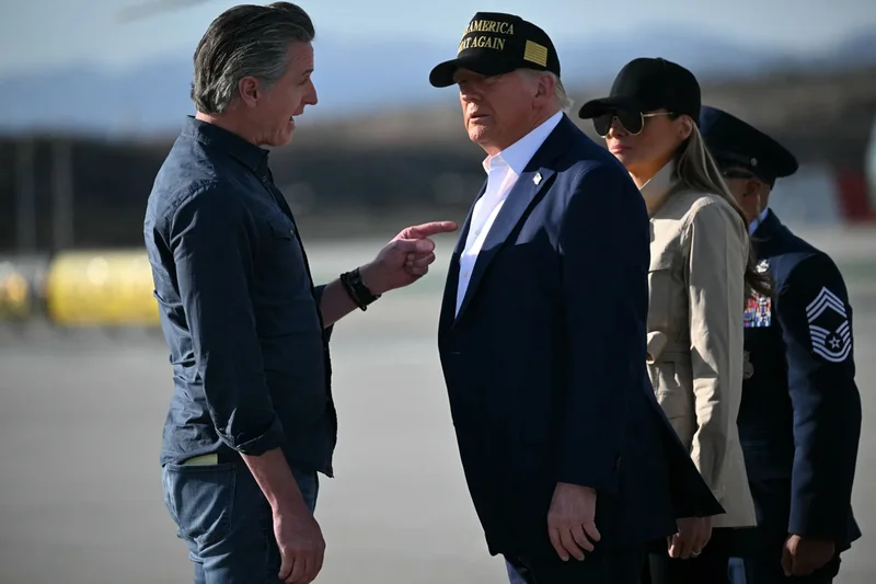 Trump returns to California with Gavin Newsom squarely in his sights