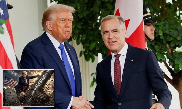 Trump hails last-minute deal with Canada to avoid crippling tariffs as he breathes fresh life into plan for giant oil pipeline