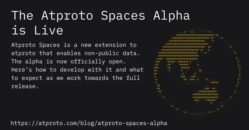 The Atproto Spaces Alpha is Live