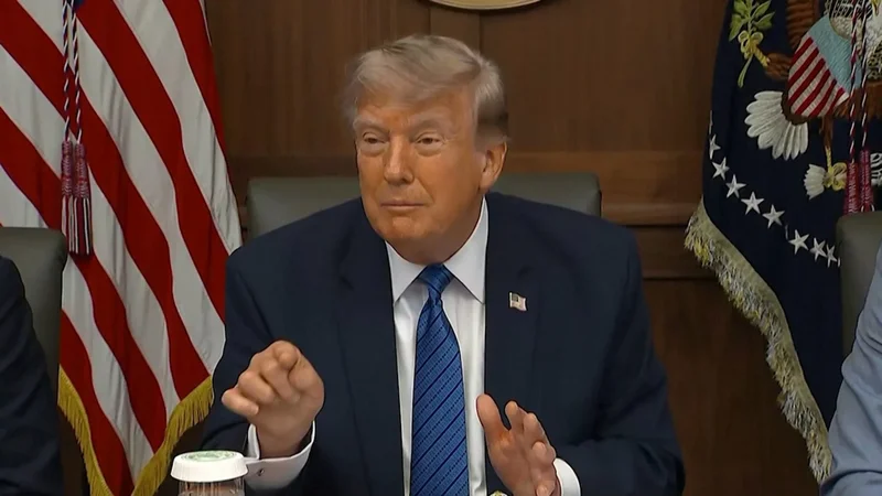 Trump mimics sound of Patriot missile interceptions