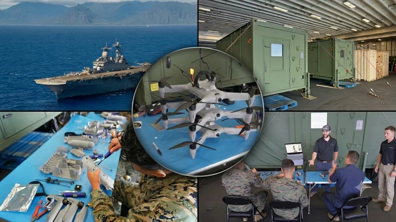 3D-printed drones built on a US Navy ship for the first time, potentially opening a whole new world of possibilities for future warfare