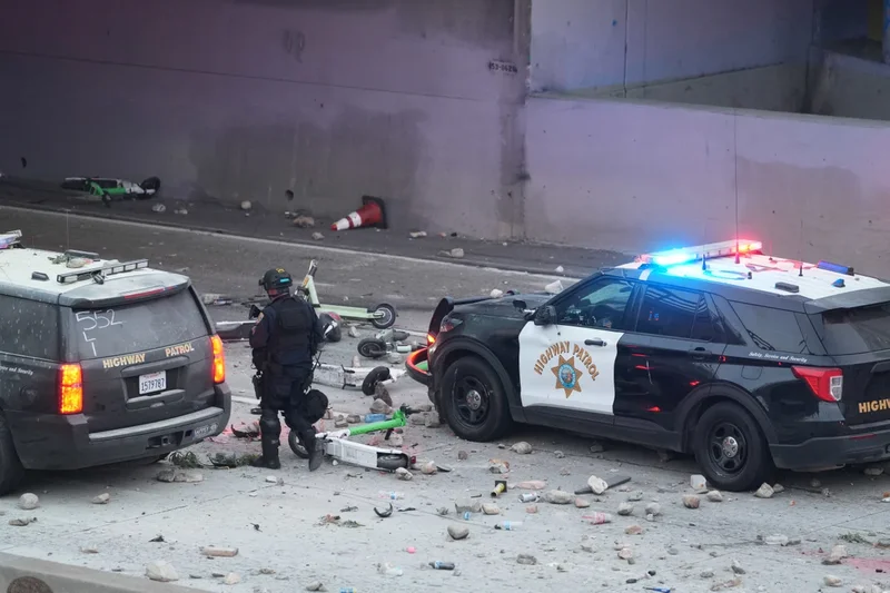 Los Angeles man gets three years in prison for his role in violent anti-ICE protest