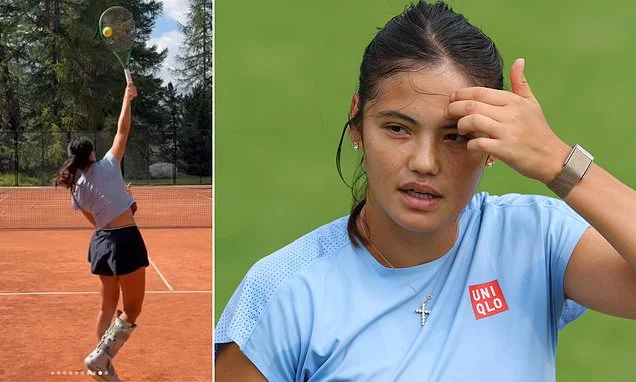 Emma Raducanu is OUT of the US Open: British tennis star's horror run of injuries continues as doctors advise former champion to skip New York - hours after releasing video training in protective boot