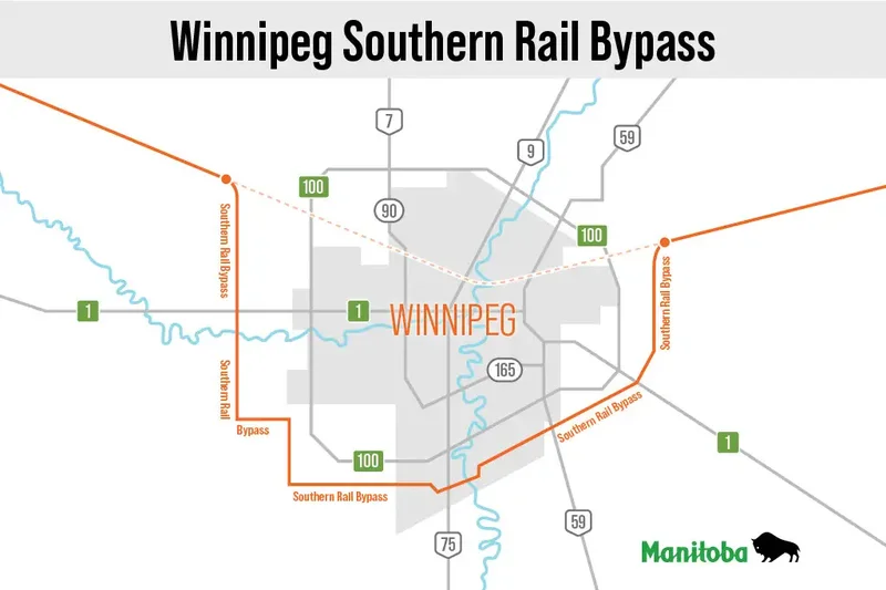 Winnipeg rail-relocation route proposed for south of perimeter