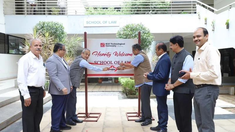 Law students future custodians of law, says judge Dixit during the inauguration of KLE Tech School of Law in Hubballi