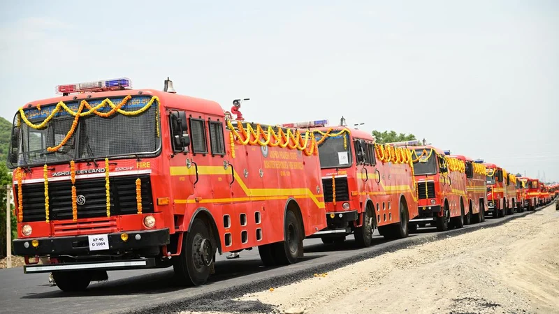 A.P. CM launches advanced firefighting vehicles worth ₹40 crore
