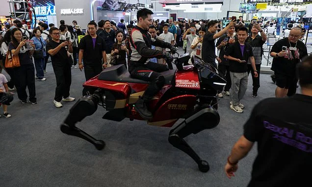 The Grand National of the future? Chinese startup unveils a huge ride-on robot horse
