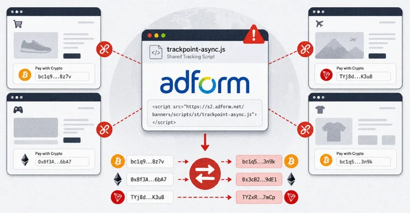 Hackers Poison Adform Script to Swap Crypto Wallet Addresses Across Customer Sites