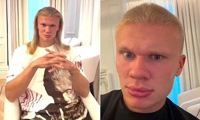New season, new hairstyle for Haaland! Man City star Erling chops off iconic long hair and shows off new look ahead of Premier League campaign