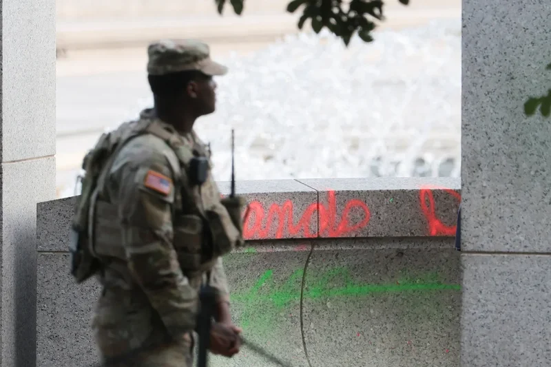 Trump vents, ‘Where do these animals come from?’ in rant over WWII memorial vandalism after Reflecting Pool mess