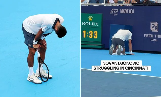 Novak Djokovic hints at mystery health concern as tennis star, 39, suffers in Cincinnati humidity in shock defeat by rank outsider Thiago Agustin Tirante