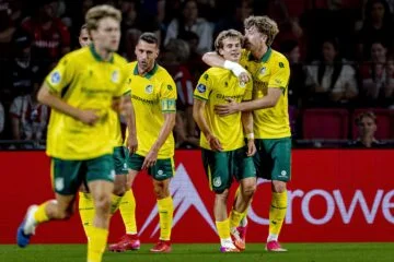 Late Fortuna strike denies PSV opening-day win in Eredivisie