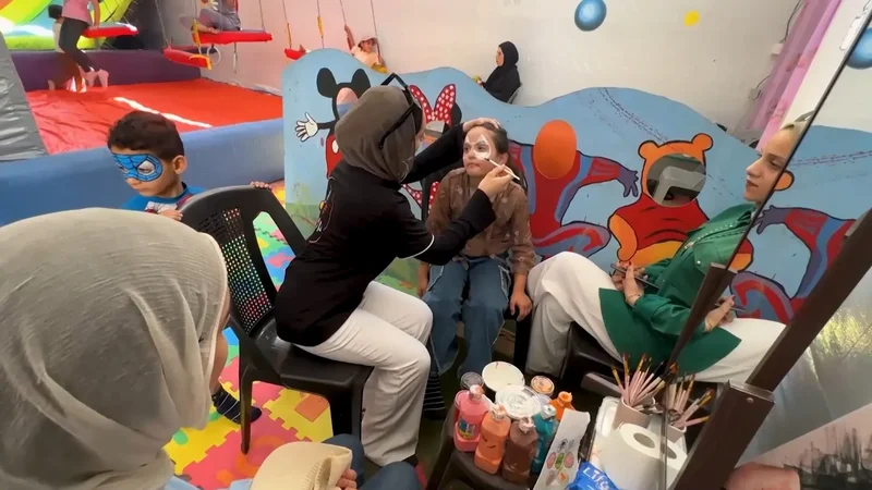 Gaza father opens play center to restore childhood amid Israeli attacks
