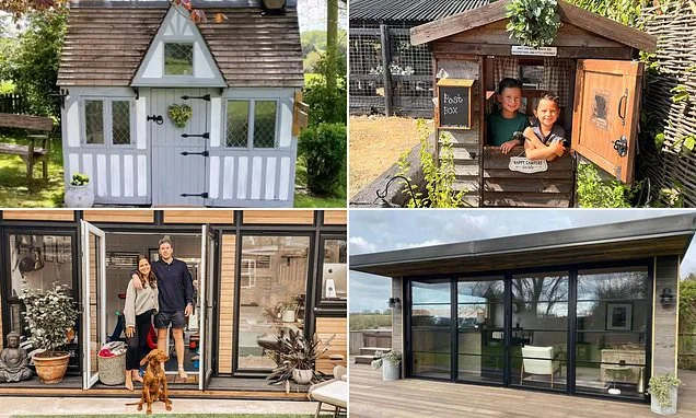 Battle of the celebrity sheds! A luxury outbuilding is the new must-have, but whose cabin should YOU copy and which look will be judged by your neighbours?