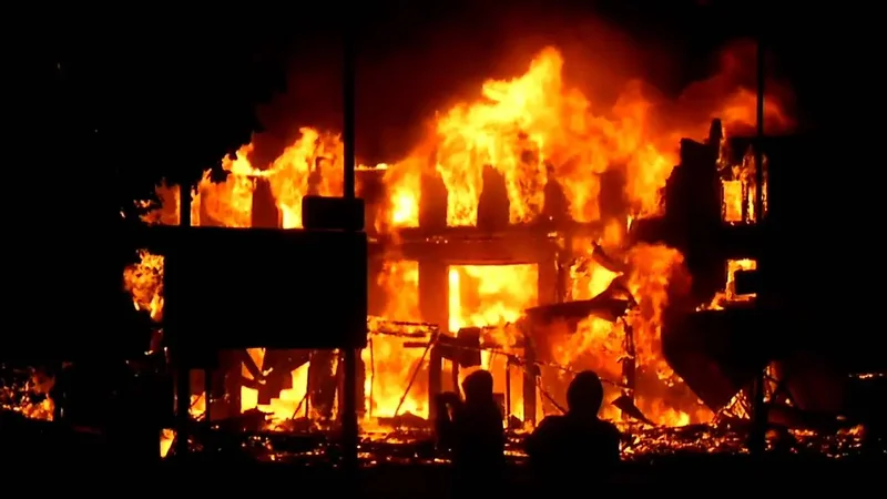 Fire guts school hostel in Plateau