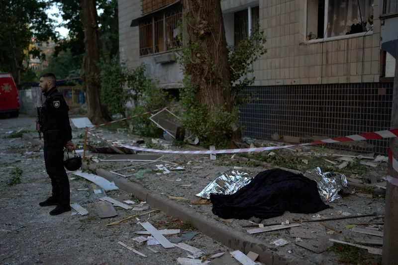 Russian missile barrage kills at least 6 in Kyiv, injures 33