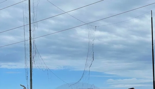 Occupiers cover oil depot in Feodosiia with anti-drone nets