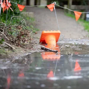Dog falls into sinkhole on Porirua walkway; council had been told about water leak and hole