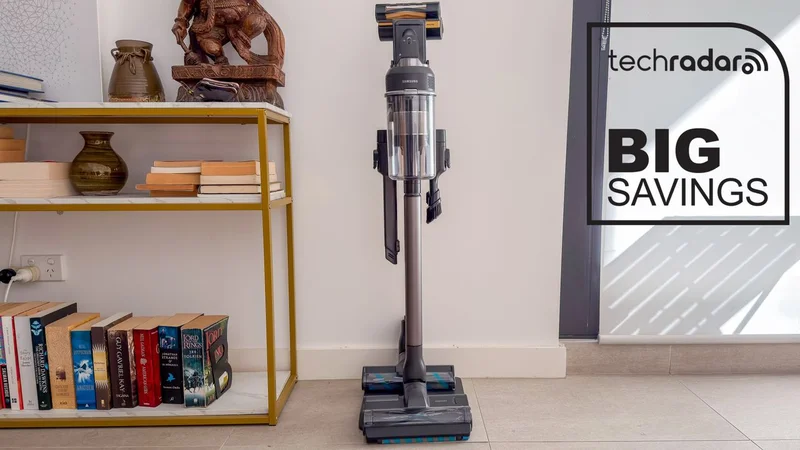I just gave this stick vacuum 5 stars and now it's half off — get the Samsung Jet 95S for just AU$399