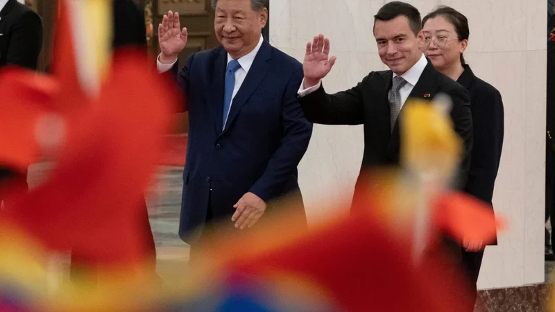 Xi hits out at ‘outside interference’ in Latin America in meeting with Ecuador’s president