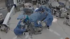 Moment earthquake shakes hospital operating room in Japan