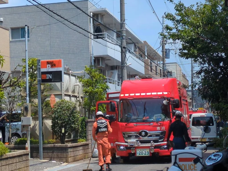 Two taken to hospital after apartment blast in Chiba