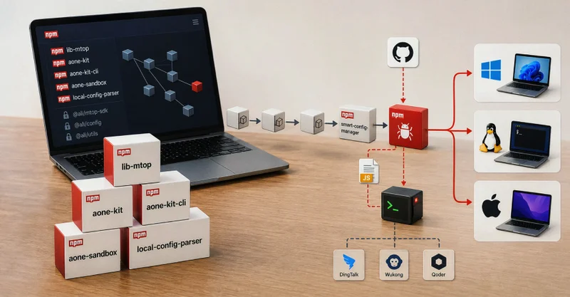 18 Malicious npm Packages Deliver Cross-Platform RAT to Alibaba Tool Users